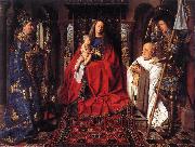 EYCK, Jan van The Madonna with Canon van der Paele  df china oil painting reproduction